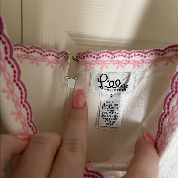 Lilly Pulitzer White Rose Dress (Vintage) 🎀 - Picture 5 of 7